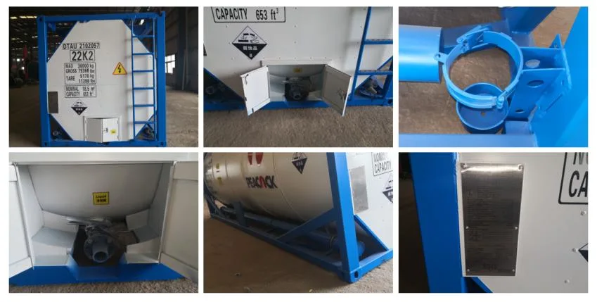 Model ISO 20FT 40FT Bitumen Cement Asphalt LPG Fuel Oil Chemical Liquid Storage Tank Container for Sale Reasonable Price