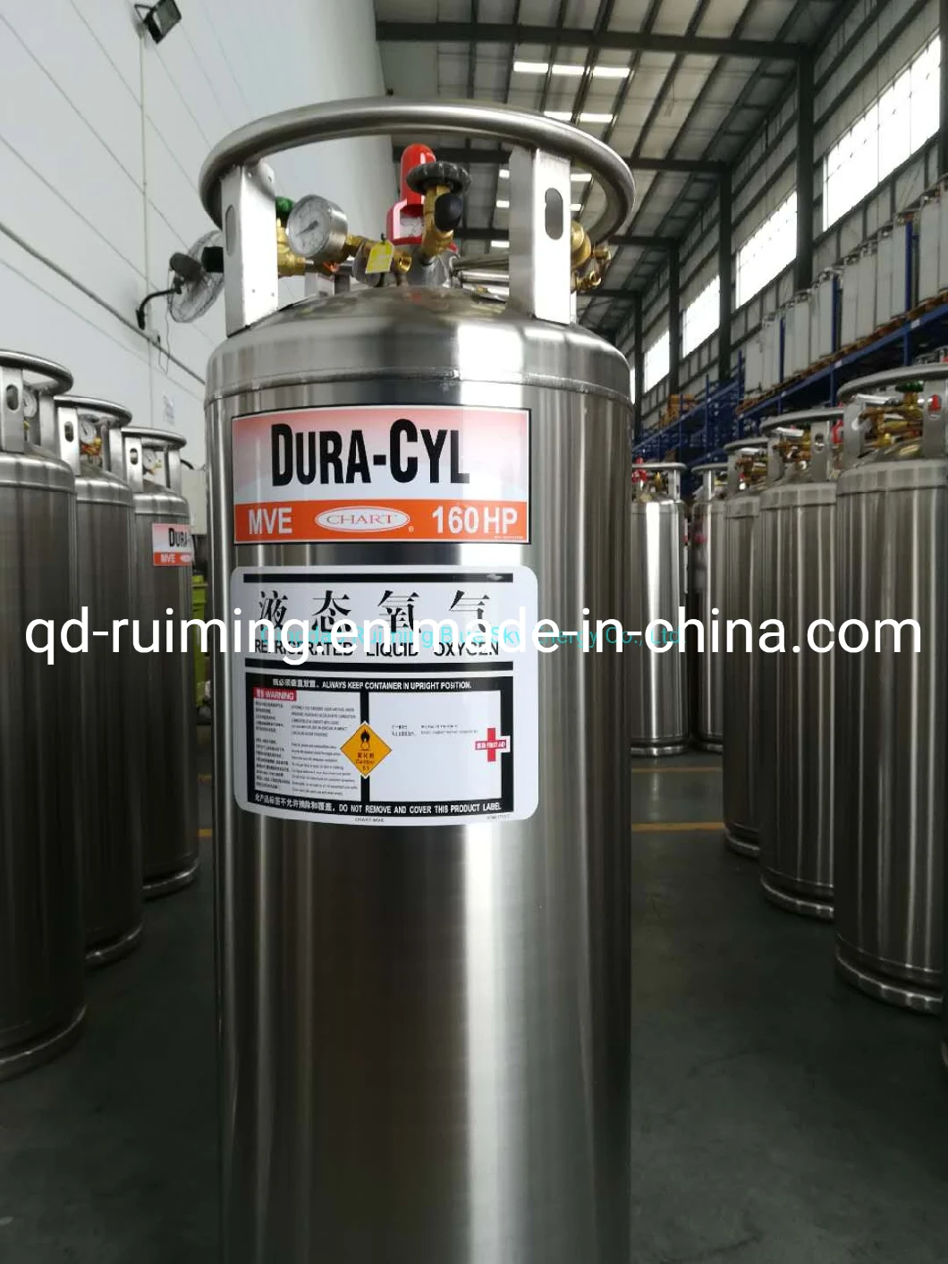 Liquid Oxygen Cryogenic Storage Cylinder 175L 195L 210L