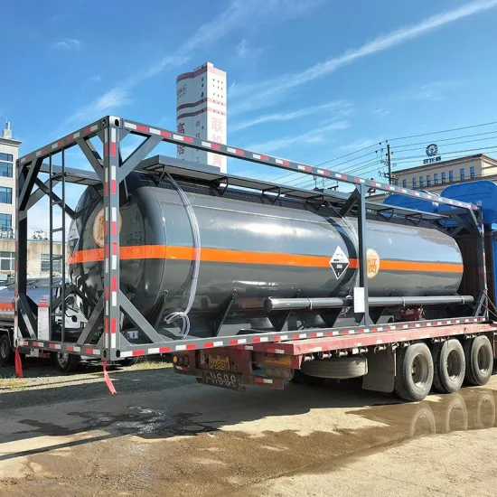 20 Fuß 30 Fuß 40 Fuß ISO-Standard T11 Transportabler Tankcontainer für chemische flüssige Brennstoffe, Schwefelsäure, Salpetersäure, HCl