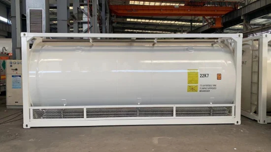 20 Fuß tragbarer kryogener ISO-Tankcontainer für Lox Lin Lar Lco2