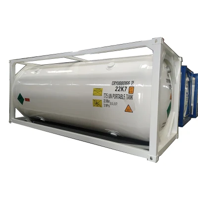 Kryogener 20FT/40FT T75 Flüssigsauerstoff-Stickstoff-CO2-ISO-Tankcontainer